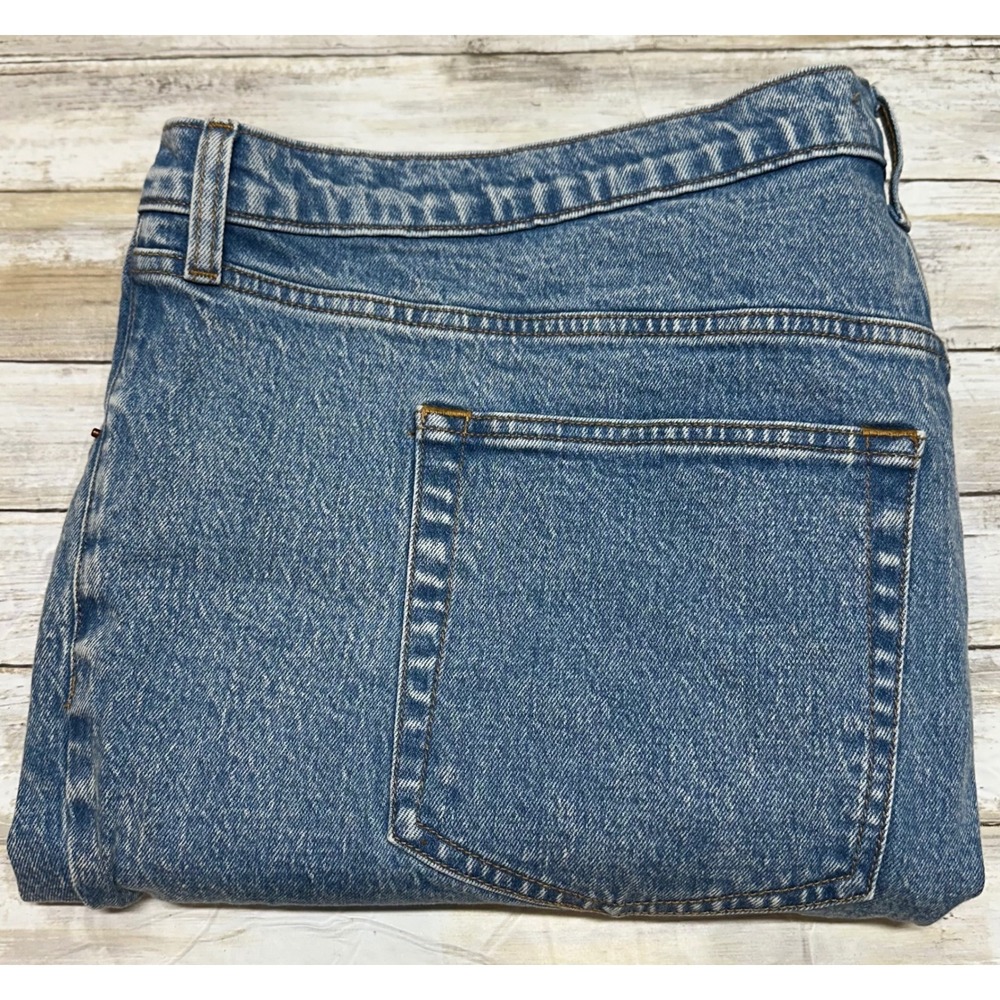 Abercrombie Fitch The 90s Straight Ultra High Rise Jeans Women Size 24R Blue